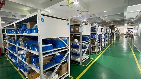 Área de almacenamiento de repuestos