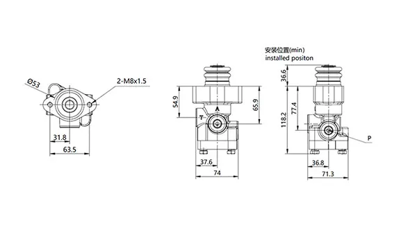 YBV-S Válvula simple de freno de servicio (sin pedales)