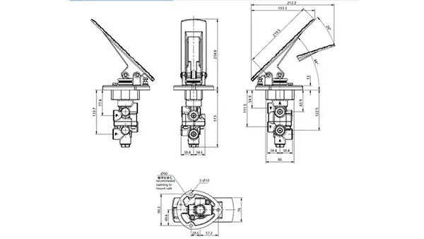 YBV-S Válvula dual de freno de servicio