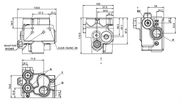 Válvula dual de carga de acumuladores