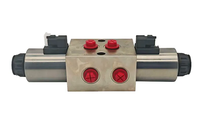 3 posiciones 6 vías Válvula direccional solenoide
