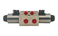 3 posiciones 6 vías Válvula direccional solenoide