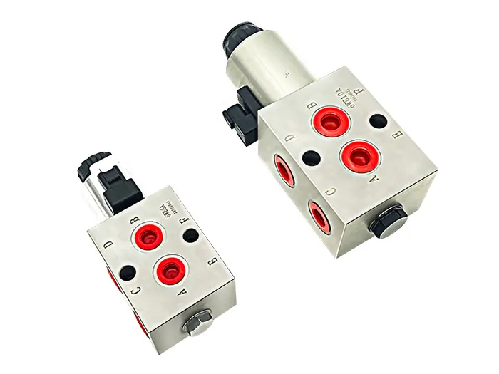 2 posiciones 6 vías Válvula direccional solenoide