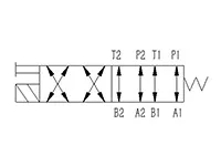 2 posiciones 8 vías Válvula direccional solenoide